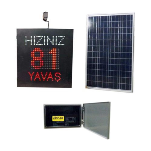 Güneş Enerjili Şehir İçi Radarlı Hız Uyarı Sistemi