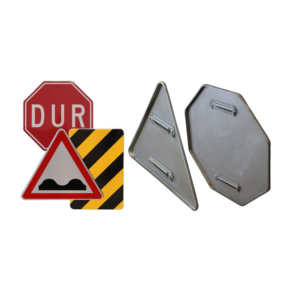Çift Bükümlü Trafik Levhaları