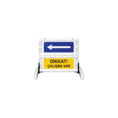 Katlanır Uyarı Levhalı Bariyer