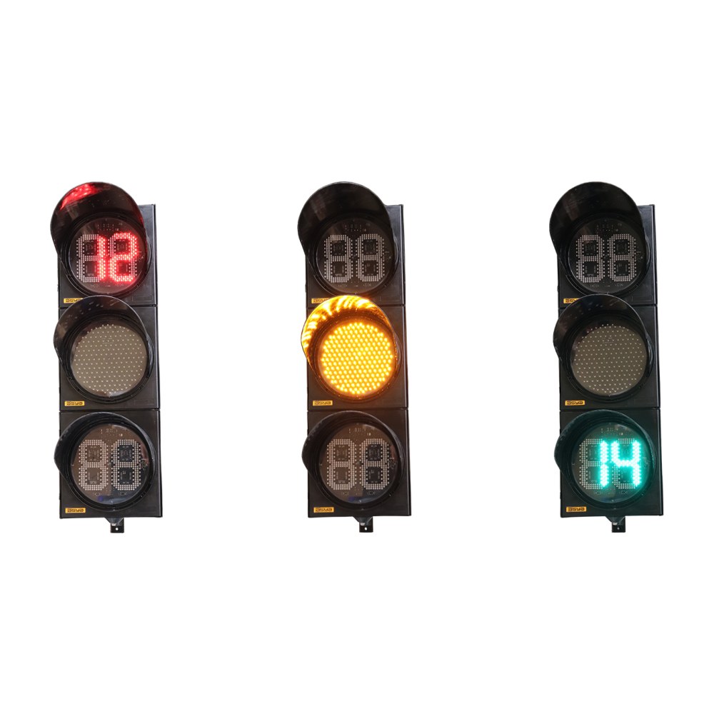 300 mm Kırmızı Yeşil Geri Sayıcılı LED’li Oto Sinyal Verici