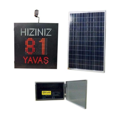Güneş Enerjili Şehir içi Radarlı Hız Uyarı Sistemi