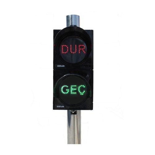 200 mm LED’li Dur / Geç Standart Siyah Sinyalizasyon